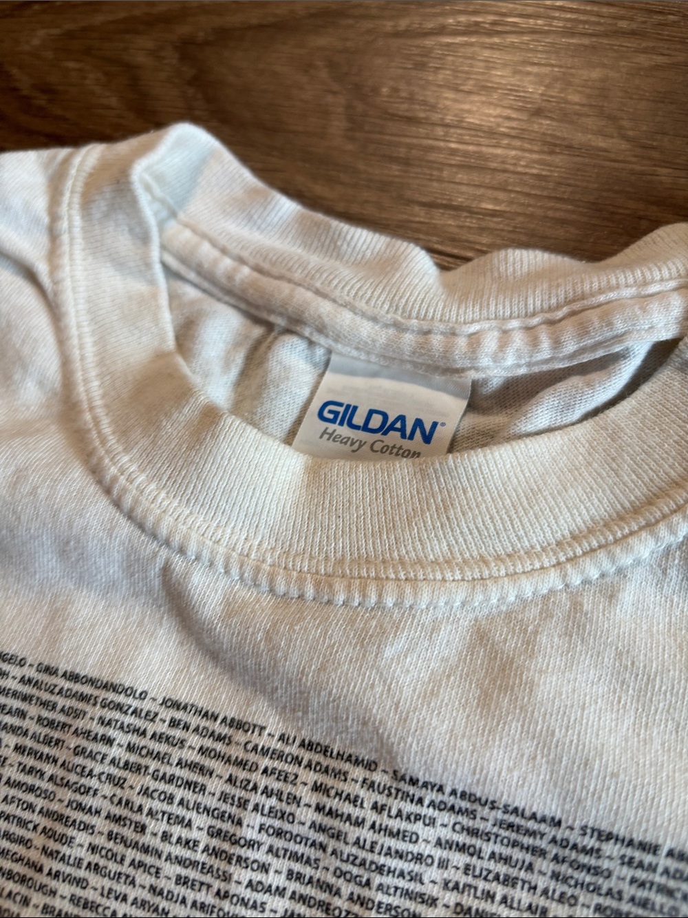 Gildan White Short Sleeve Tee with Red UMass Chest Logo - Picture 4 of 5